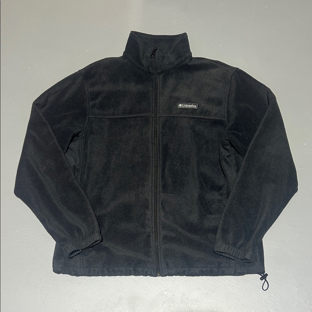 Columbia Black Fleece Zip-Up Hoodie (Men L)